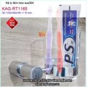 Kệ ly đơn đế đúc inox sus304 tròn KAG-RT1165