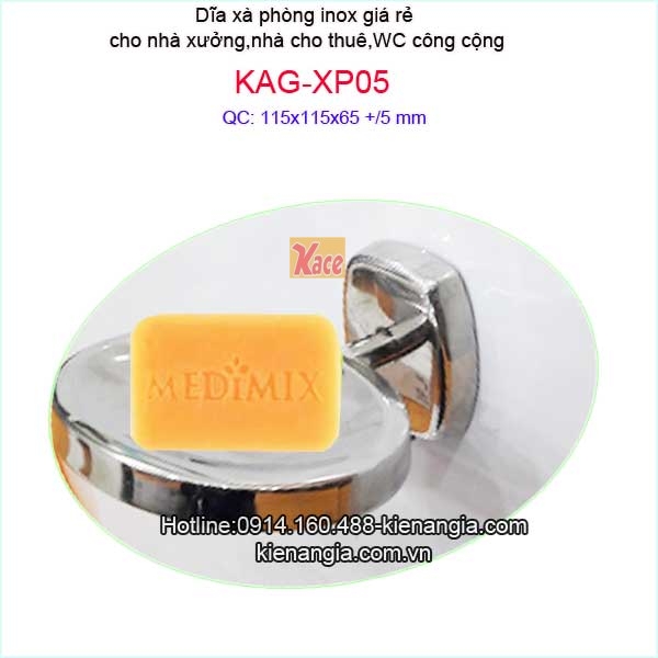Dĩa xà phòng bằng inox phòng tắm KAG-XP05