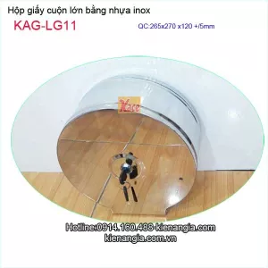 Hộp giấy vệ sinh cuộn lớn bằng inox KAG-LG11