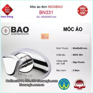 Móc áo đơn SUS 304 Bảo BN-331