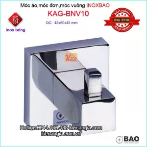 Móc đơn vuông inox Bảo sus304 KAG-BNV10