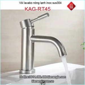 Vòi lavabo nóng lạnh inox sus304 KAG-RT45