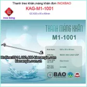 Thanh treo khăn đơn inox Bảo KAG-M1-1001