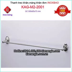 Máng khăn đơn Inox Bảo KAG-M2-2001
