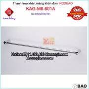 Thanh treo khăn đơn Inox Bảo KAG-M6-601A