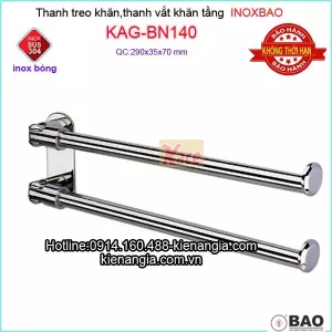 Thanh vắt khăn tầng Inox Bảo KAG-BN140