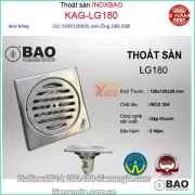 Thoát sàn Inox BAO KAG-LG180