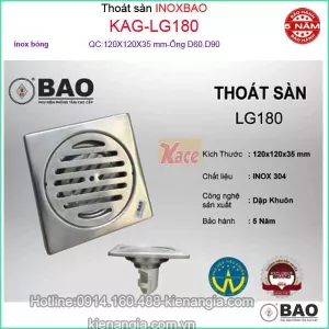 Thoát sàn Inox BAO KAG-LG180
