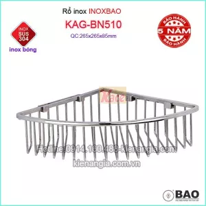 Kệ rổ góc Inox Bảo KAG-BN510