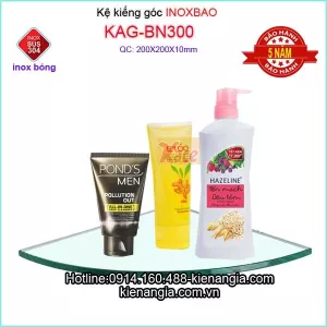 Kệ kiếng góc Inox Bao KAG-BN300