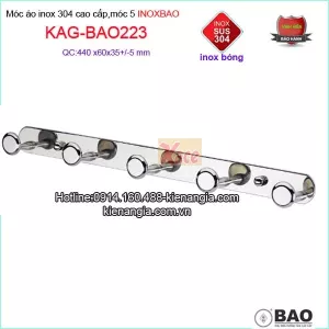 Móc 5 inox Bảo phòng tắm KAG-BAO223