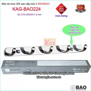 Móc 5 inox Bảo phòng tắm KAG-BAO224