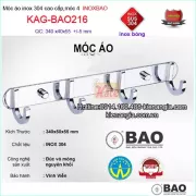Móc áo phòng tắm bằng inox Bảo 304 KAG-BAO216