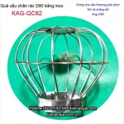 Cầu inox 201 chắn rác giá rẻ KAG-QC62 thả ống D60-D90