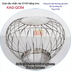 Cầu inox 201 chắn rác giá rẻ KAG-QC64 thả ống D114-D140