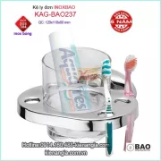 Kệ ly đơn phòng tắm inox Bảo KAG-BAO237