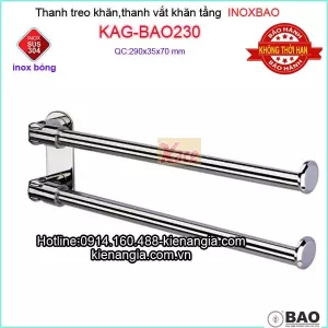 Thanh vắt khăn tầng Inox Bào KAG-BAO230