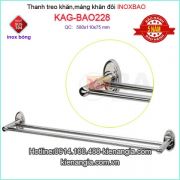 Thanh treo khăn đôi inox Bảo KAG-BAO228