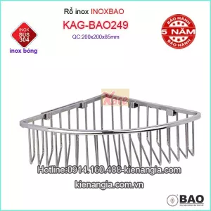Kệ rổ góc inox Bảo KAG-BAO249
