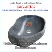 Chậu lavabo đá cuội KAG-ART67