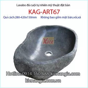 Chậu lavabo đá cuội KAG-ART67