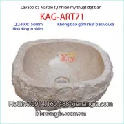 Chậu lavabo đá Marble mỹ thuật KAG-ART71