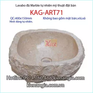 Chậu lavabo đá Marble mỹ thuật KAG-ART71