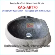 Lavabo đá cuội tự nhiên KAG-ART70