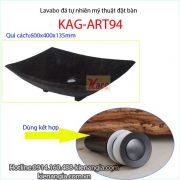 Chậu đá tự nhiên nổi đặt bàn KAG-ART94