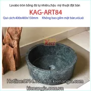 Chậu tròn đặt bàn đá tự nhiên KAG-ART84