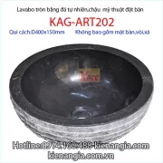 Lavabo đặt bàn đá tự nhiên KAG-ART202