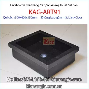 Chậu hình chữ nhật đặt bàn KAG-ART91