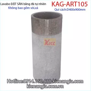 Chậu lavabo đặt sàn sân vườn bằng đá KAG-ART105
