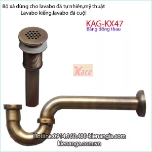 Bộ xả lavabo bằng đồng thau KAG-KX47