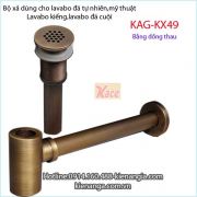 Bộ xả chậu đá cuội,lavabo gốm sứ KAG-KX49