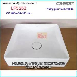 Lavabo vuông đặt bàn CAESAR LF5252 BM2024
