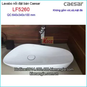 Lavabo nổi đặt bàn Caesar LF5260