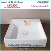 Lavabo vuông đặt bàn Caesar LF5255