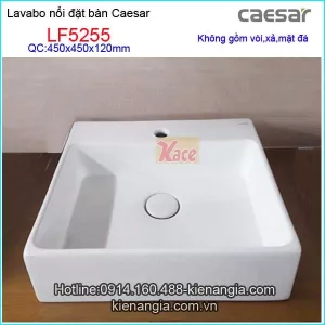 Lavabo vuông đặt bàn Caesar LF5255