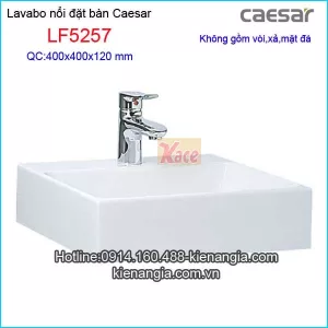 Chậu vuông đặt bàn Caesar LF5257