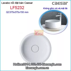 Lavabo đặt bàn tròn,chậu nail CAESAR LF5232 KM2026