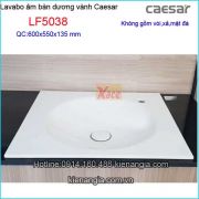 Lavabo âm bàn dương vành tròn Caesar LF5038