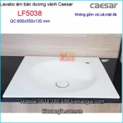 Lavabo âm bàn dương vành tròn Caesar LF5038