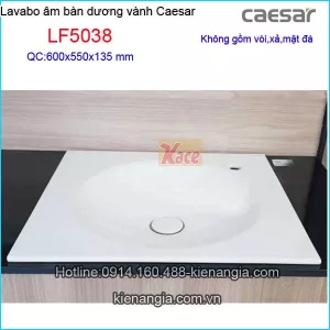 Lavabo âm bàn dương vành tròn Caesar LF5038