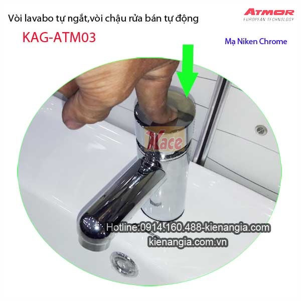 Vòi lavabo tự ngắt Atmor ATM03