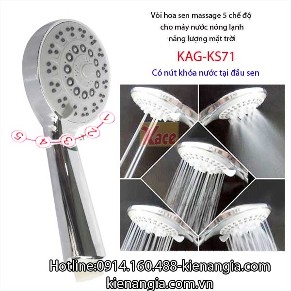 Tay sen 5 chế độ massage và tạm ngắt  KAG-KS71