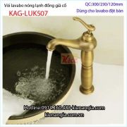 Vòi chậu nóng lạnh giả cổ KAG-LUK507