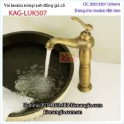 Vòi chậu nóng lạnh giả cổ KAG-LUK507