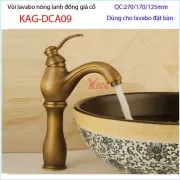 Vòi lavabo đặt bàn đồng giả cổ KAG-DCA09