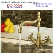 Vòi gắn chậu đồng giả cổ KAG-DCC05